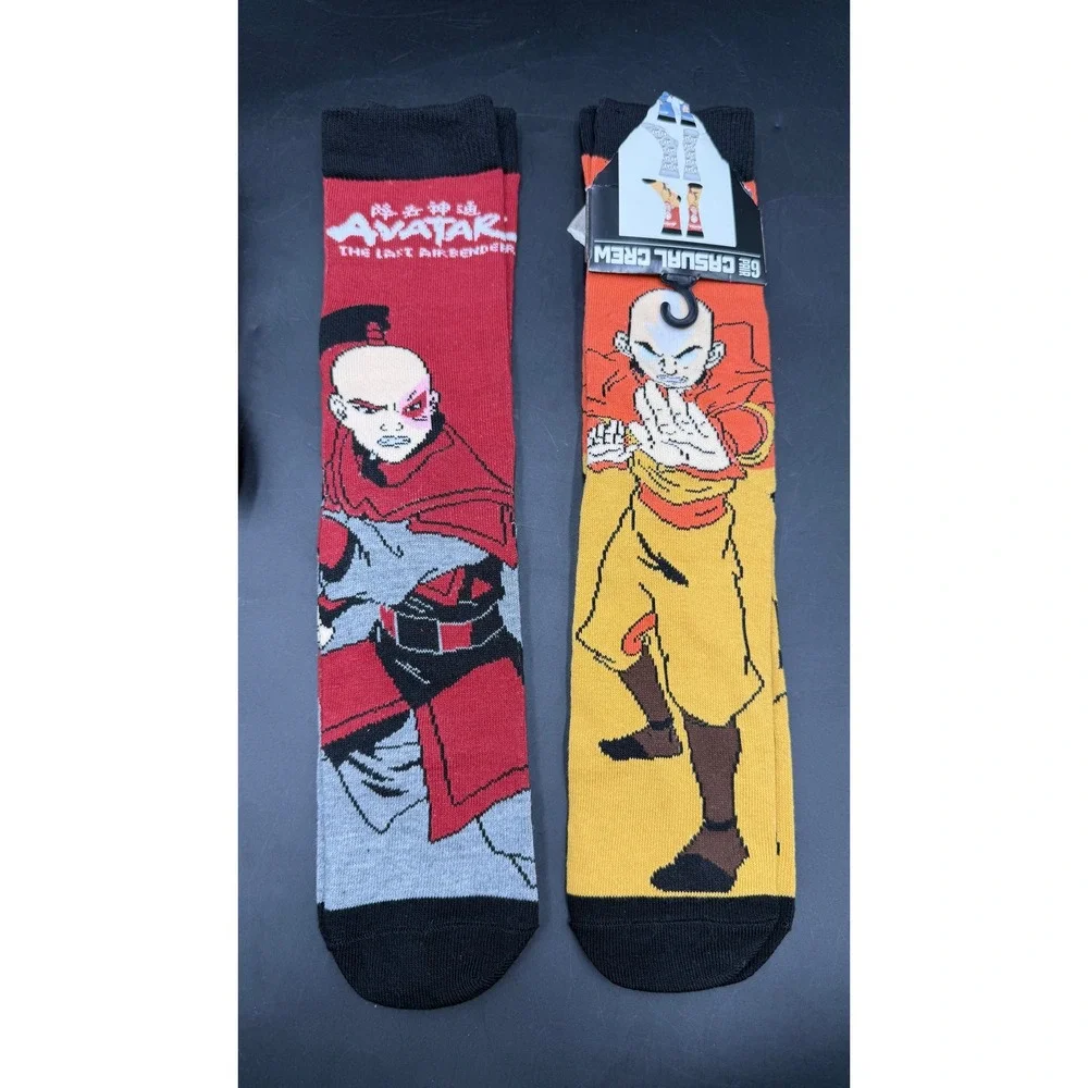 Avatar The Last Airbender & Friday the 13th Mens Crew Socks Bundle 4 Pairs NWT